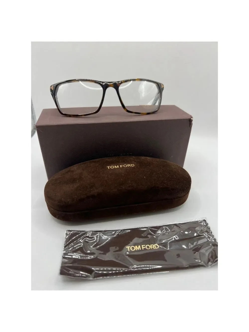 New Tom Ford Eyeglasses Brown Tortoise Shell Size 52-17-145 Tom Ford Eyeglasses Frame TF5149 052 Brown Tortoise Plastic  main image 3